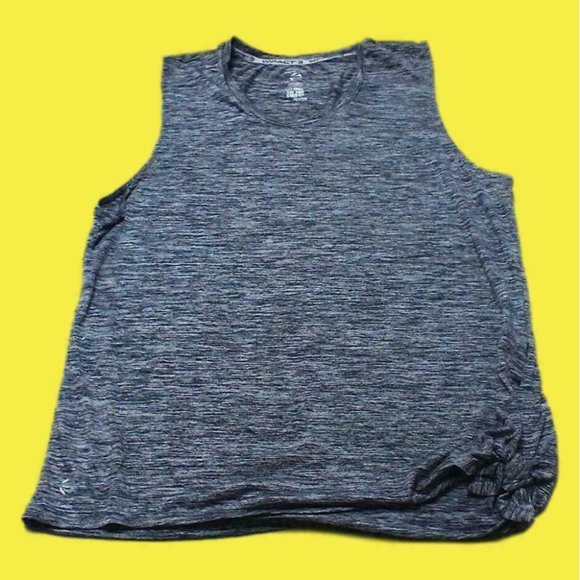 Jillian Michaels Women's IMPACT Tie Bottom Comfort Pullover Gray Shirt (Size XL) - Picture 6 of 16